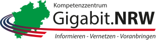 Logo Kompetenzzentrum Gigabit.NRW - informieren - vernetzen - voranbringen